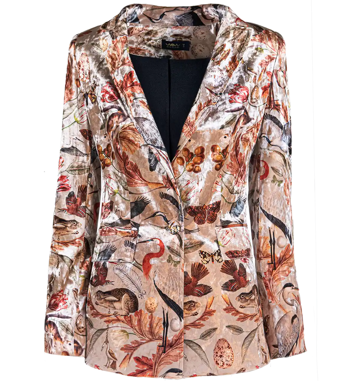 velvet blazer - white, orange blazer for evening or summer wear
