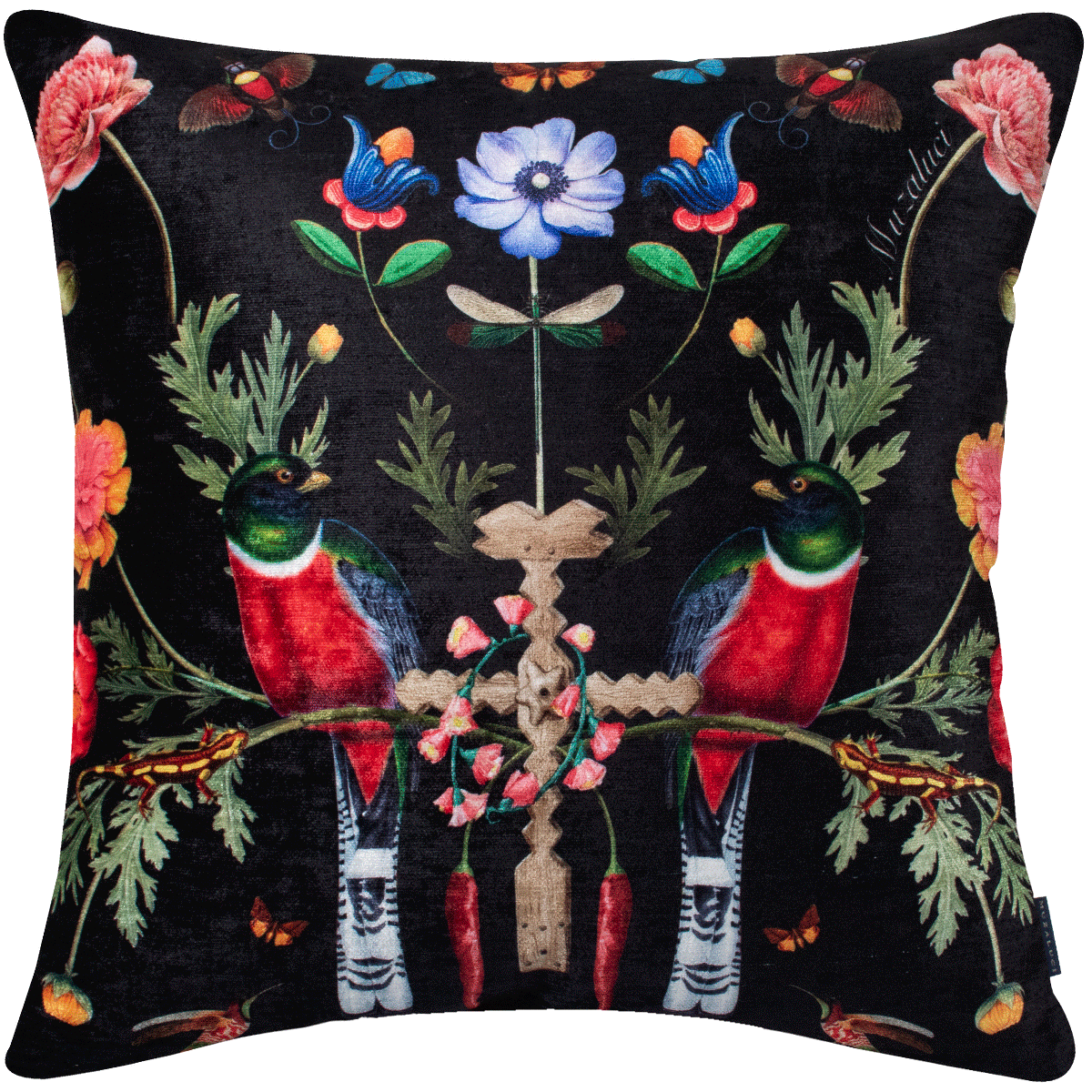 Velvet Pillow - Mexica Yellow