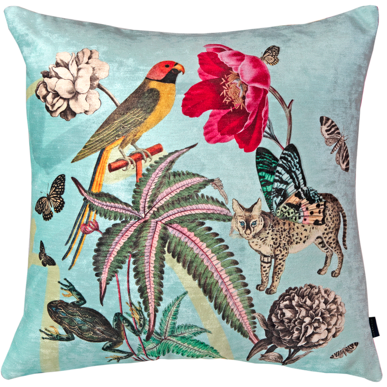 Helechos Parrots - Velvet Pillow