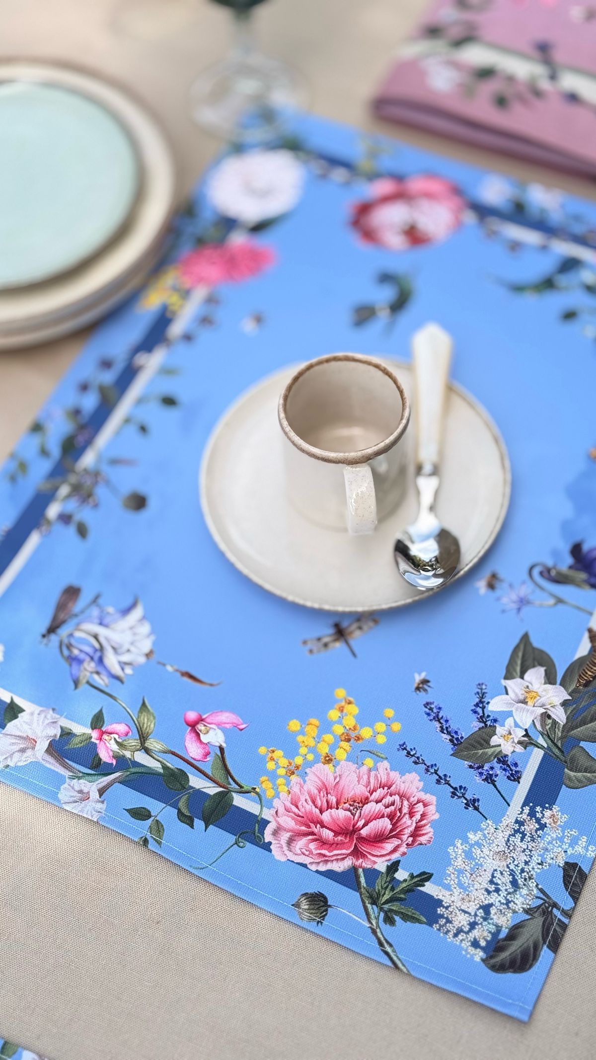 Placemat - The Garden Blue