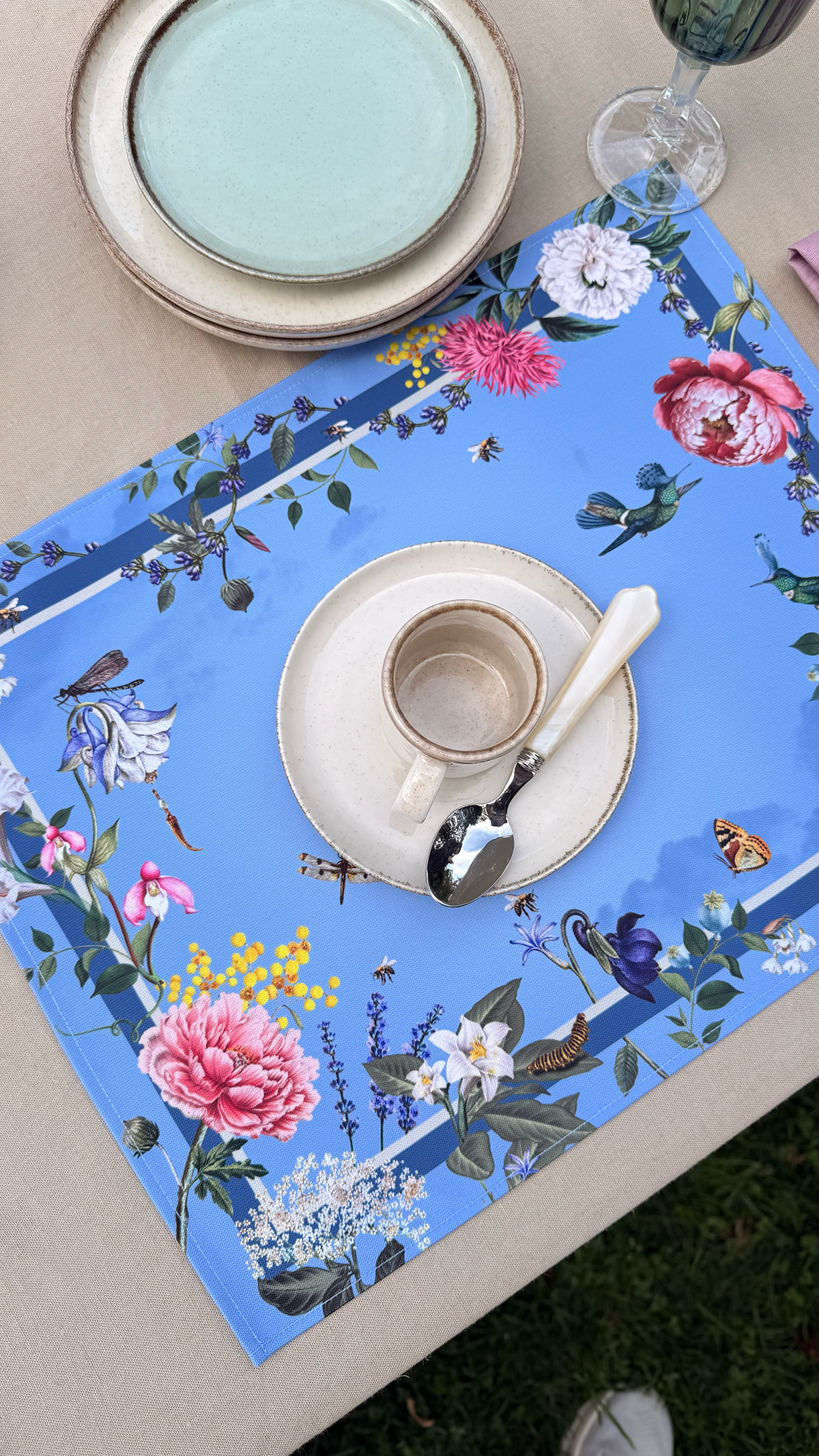 Placemat - The Garden Blue