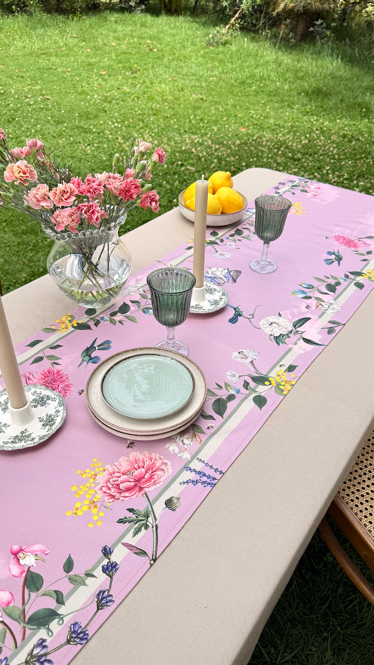 Table Runner - Jardin Pink