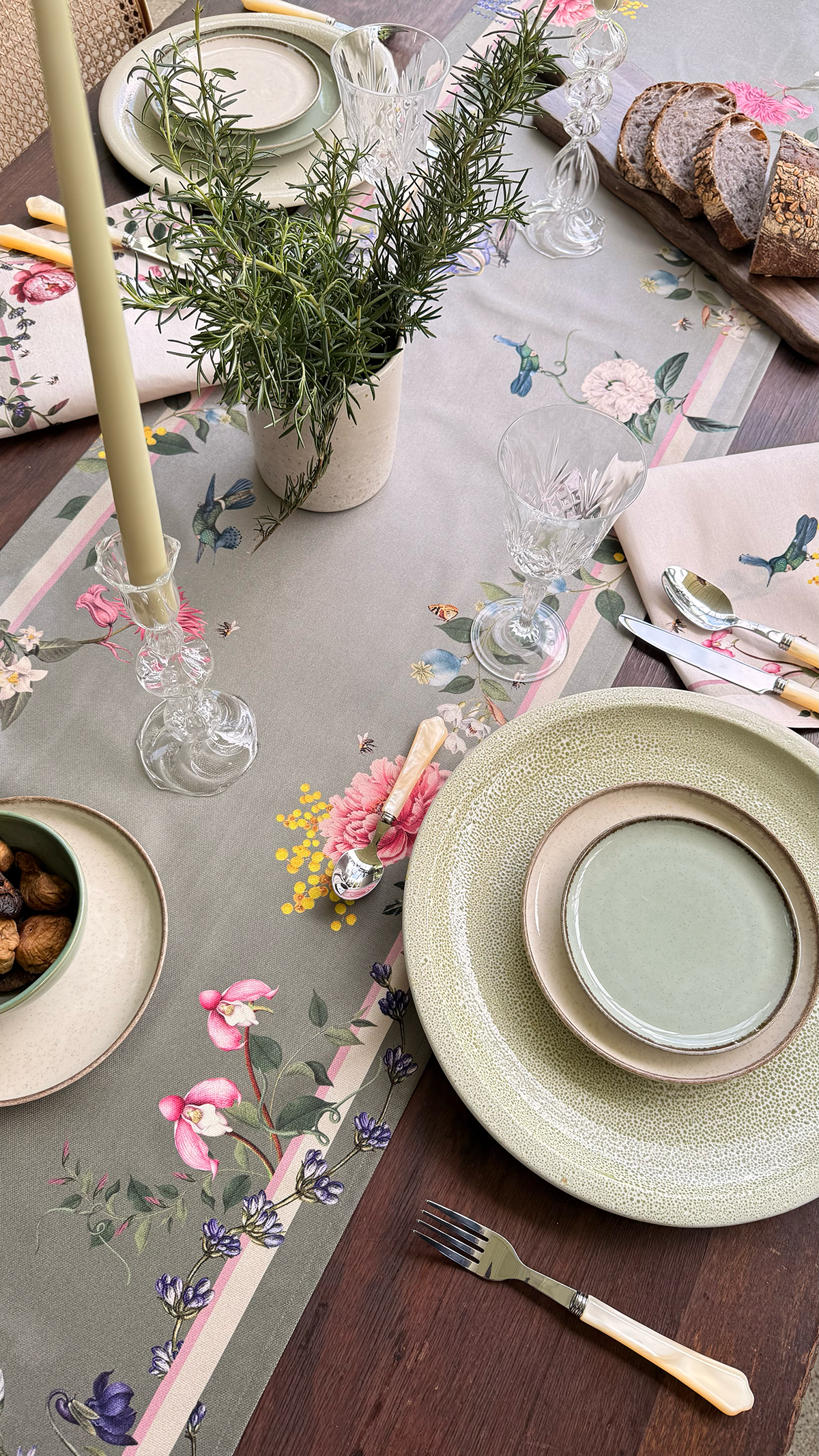 Table Runner - Jardin Green