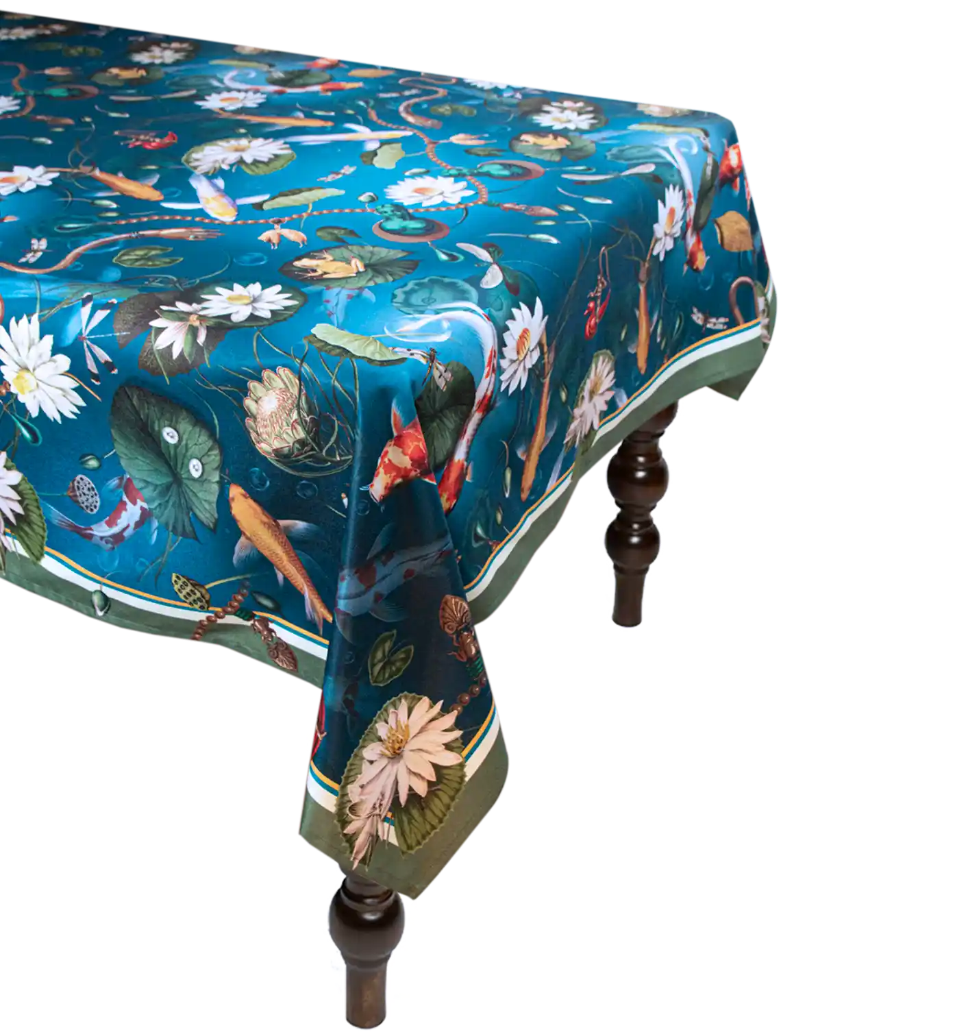 Floral tablecloth with vibrant patterns for spring decor
