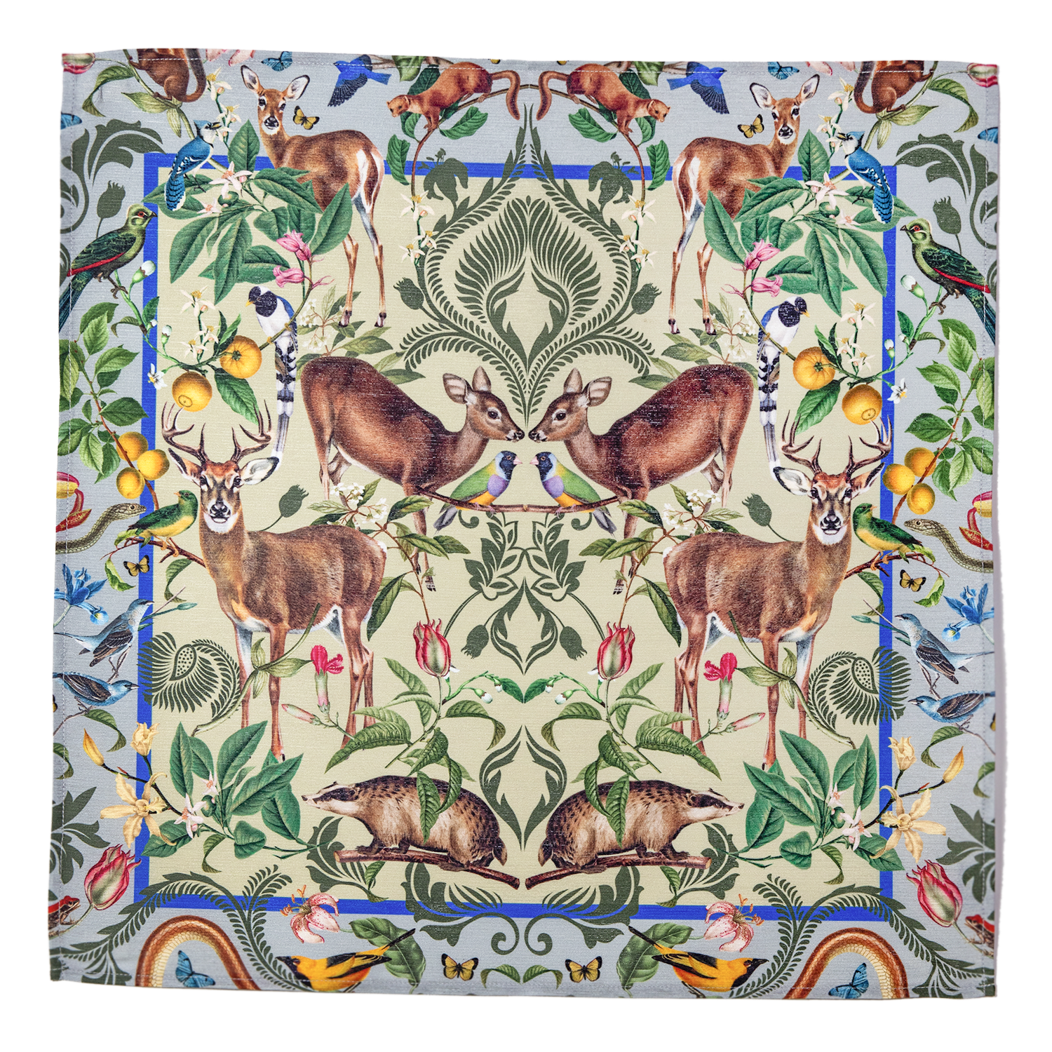 Reusable fabric napkins set for parties