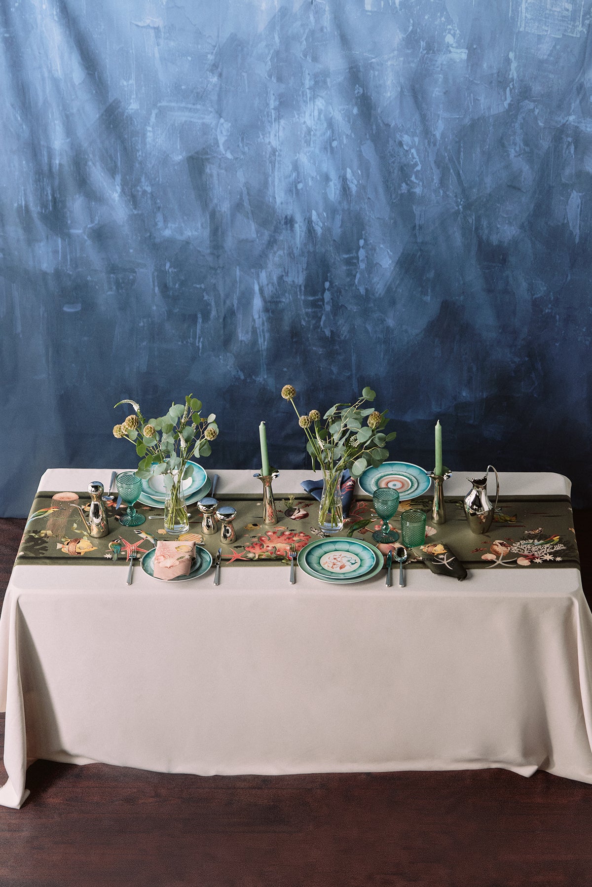 Table Runner - Coralina Green