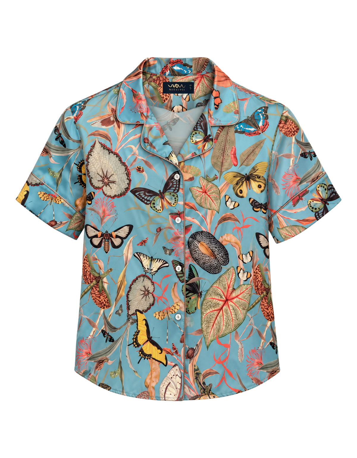 Short pajama set - Blue Butterfy