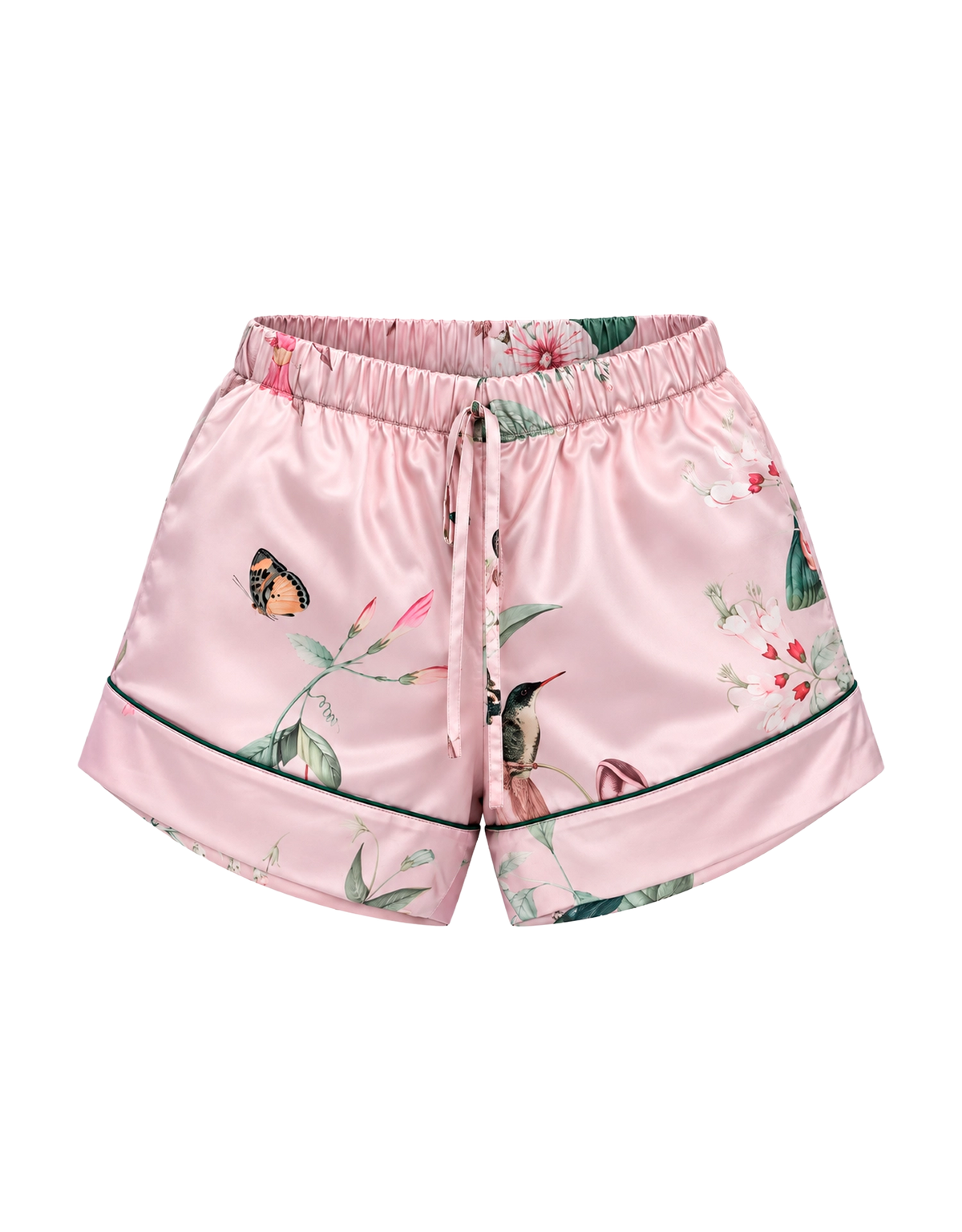 Short pajama set - Pink Hummingbird