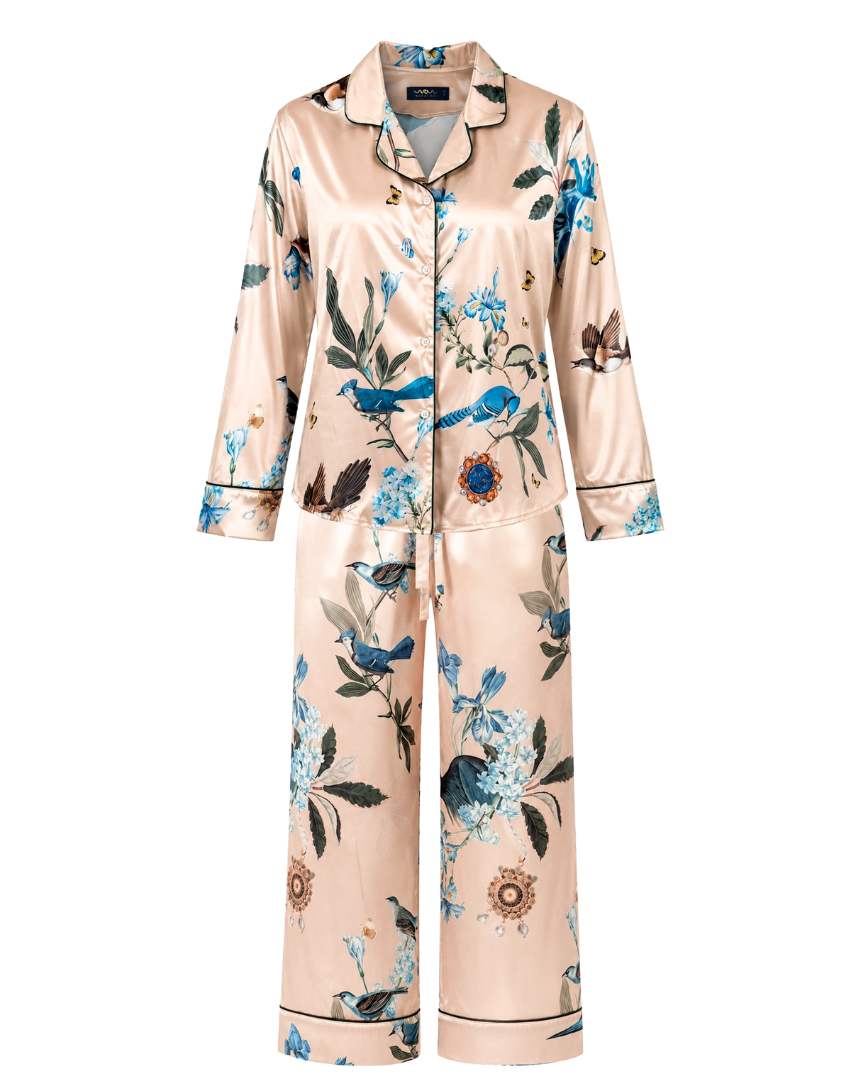 Long pajama set - Turquesa