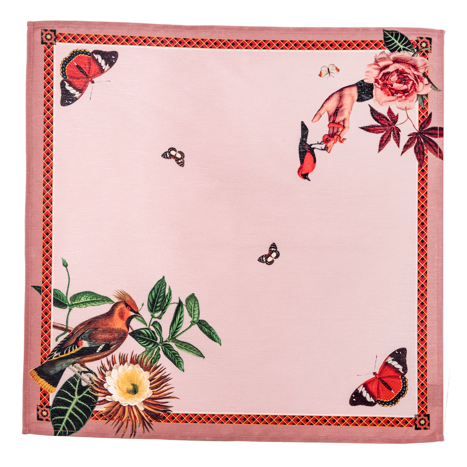 Modern pink napkins for minimalist tables