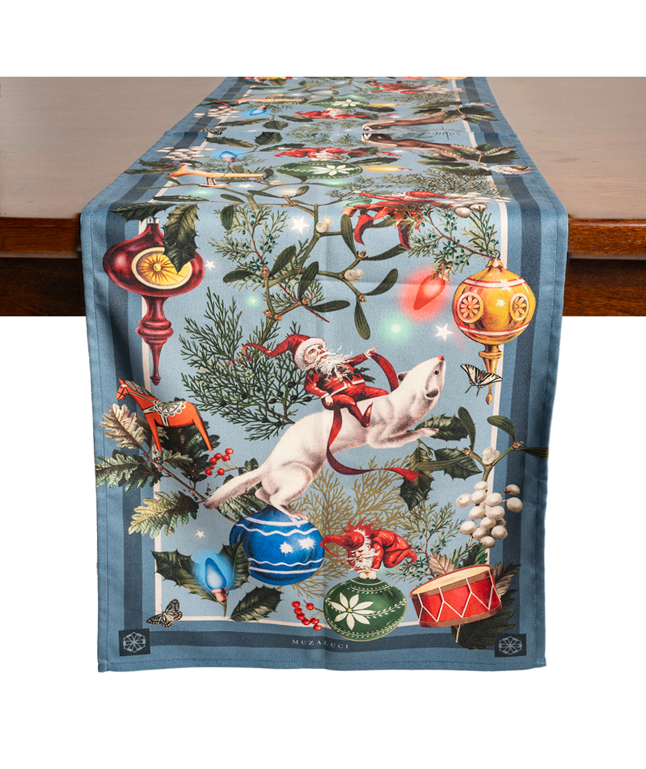 Santas Atelier Blue - Table Runner