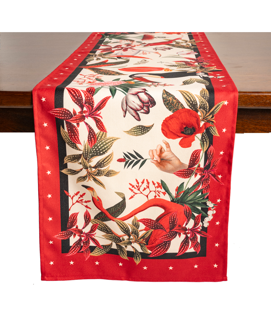 Red Jungle - Table Runner