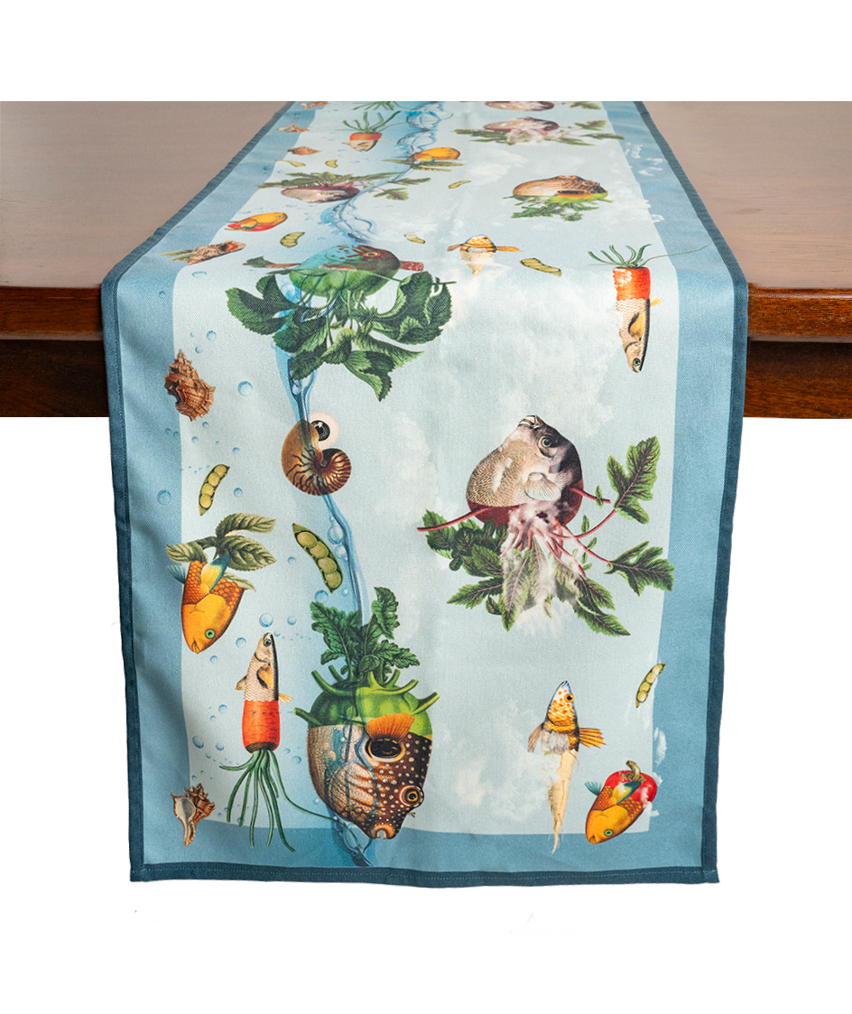 Peces Blue - Table Runner