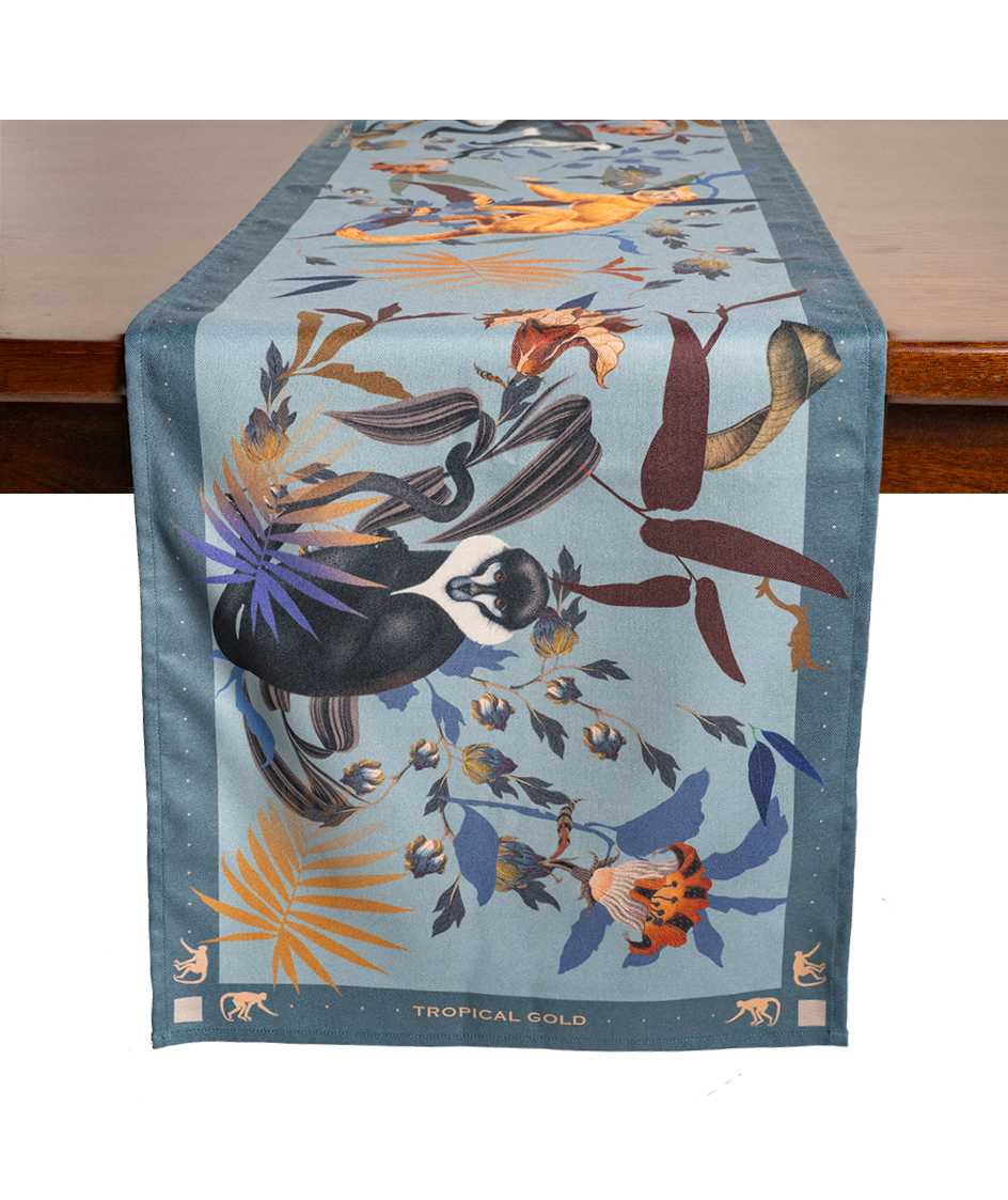 Monkeys Blue - Table Runner