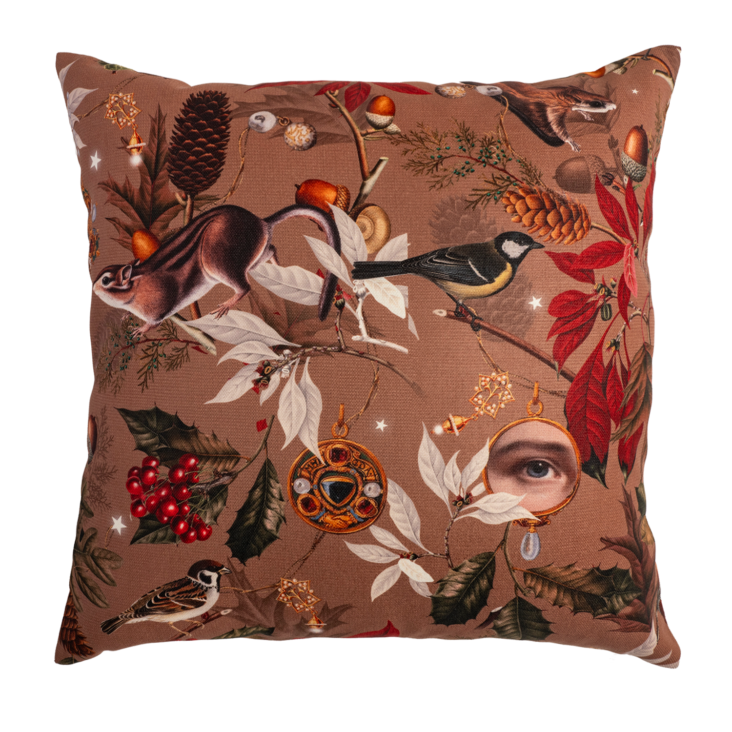 Navidad Ardilla - Canvas Pillow