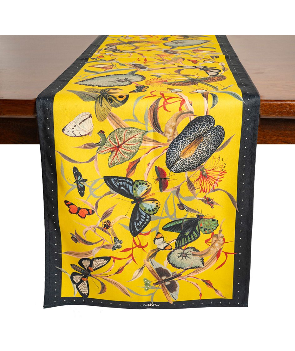 Butterfly Yellow - Table Runner