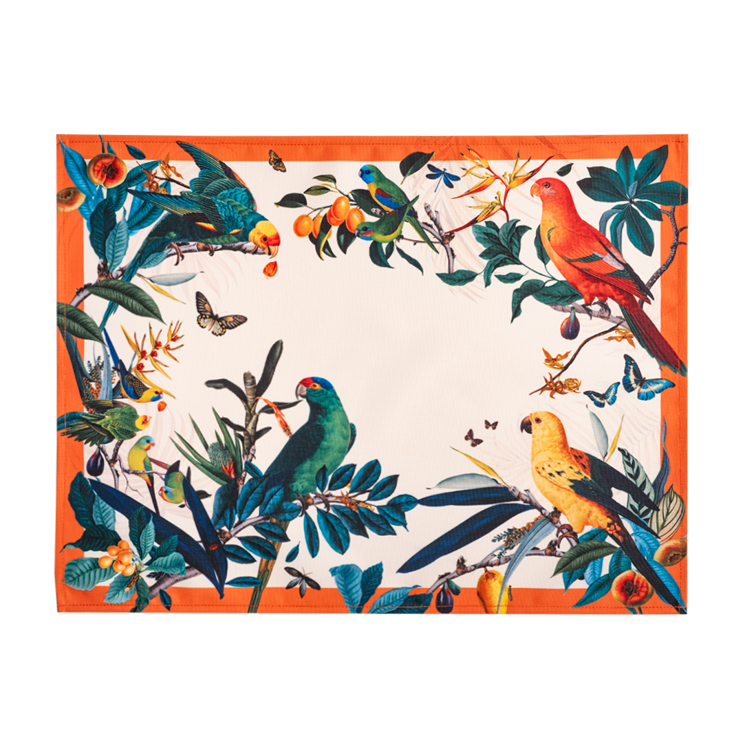 Colombian Parrots Orange - Placemat