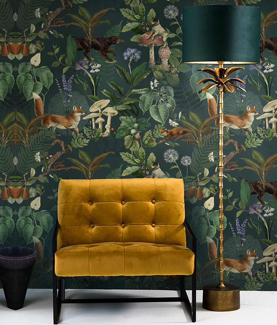 Elegant floral wall fabric for sophisticated home decor
