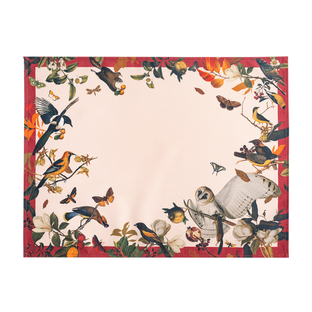 Birds Retro Red - Placemat