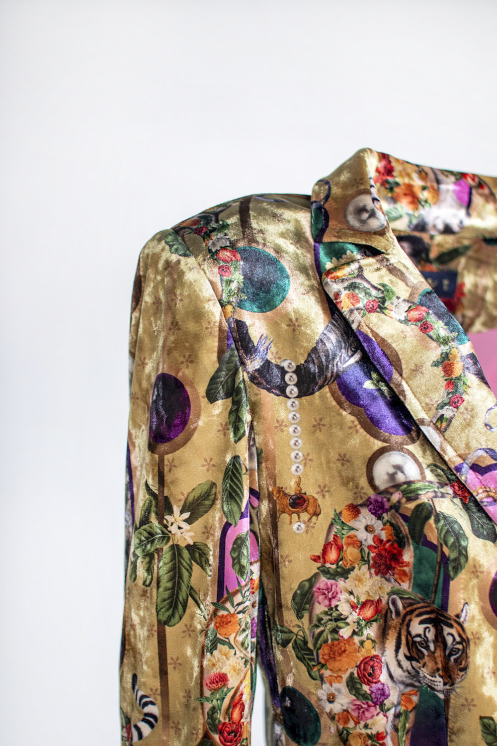 India Sand - Velvet Blazer
