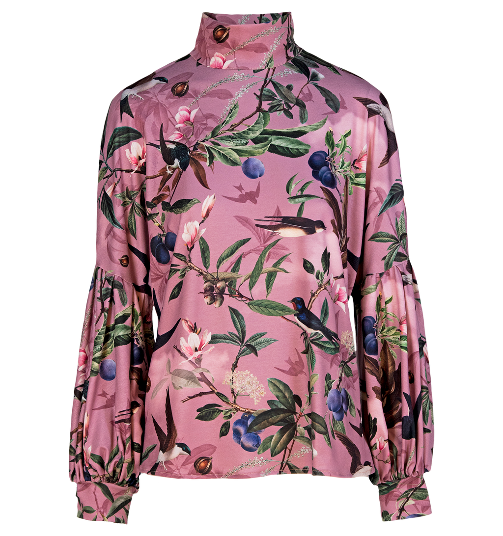 Jardin Japones - Balloon Sleeve Blouse