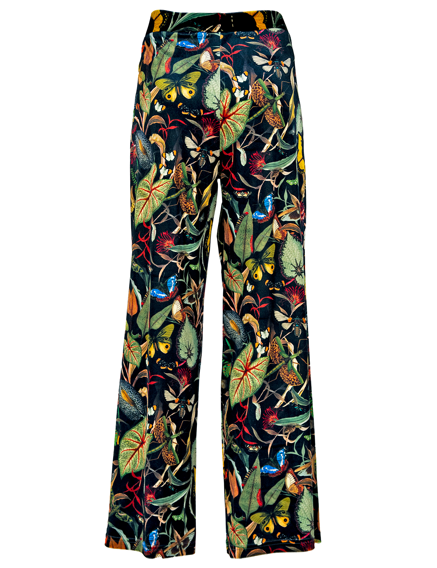 Butterfly Black - Velvet Pants