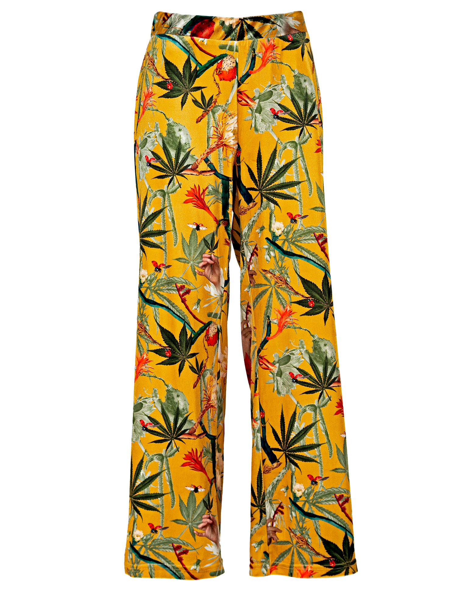 Cactus Yellow - Velvet Pants