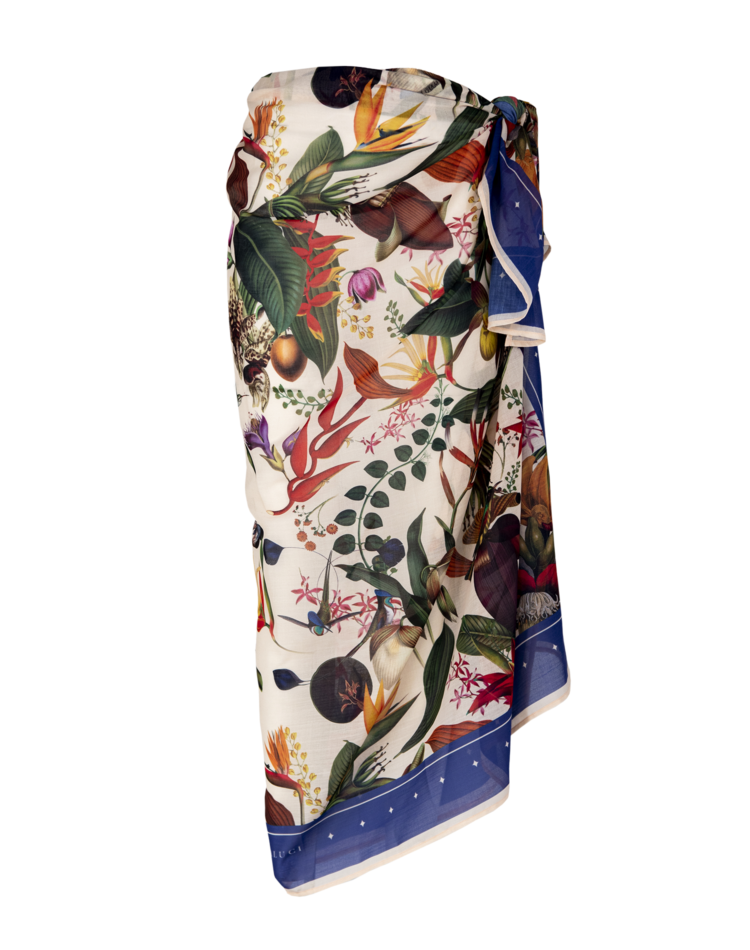 Colombian Flowers Ivory - Sarong