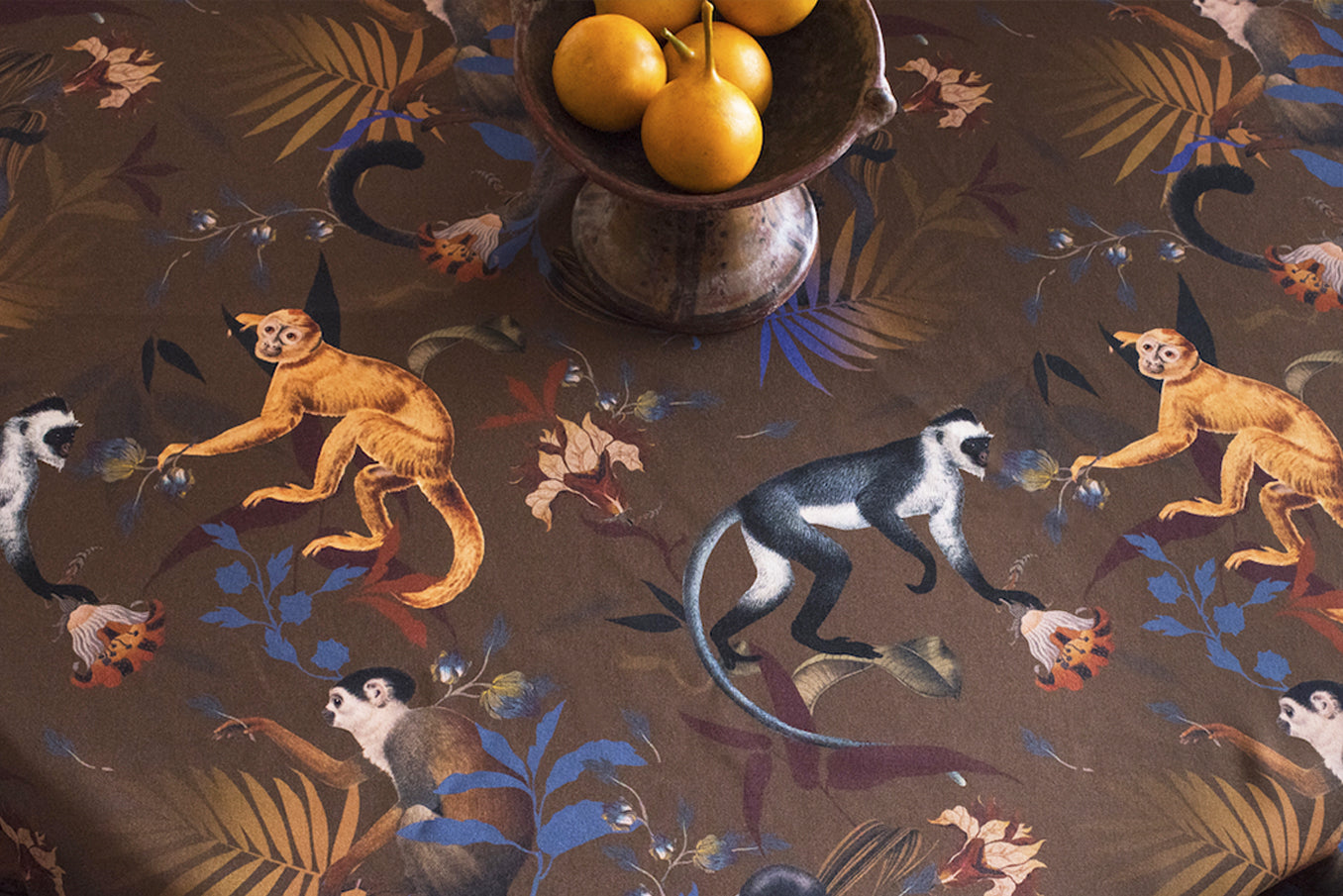Monkeys Brown - Tablecloth