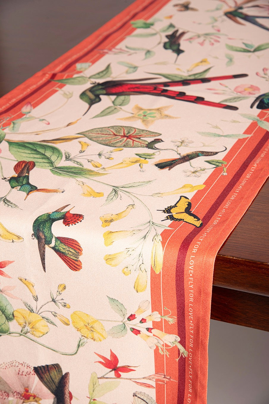 Hummingbird Orange - Table Runner
