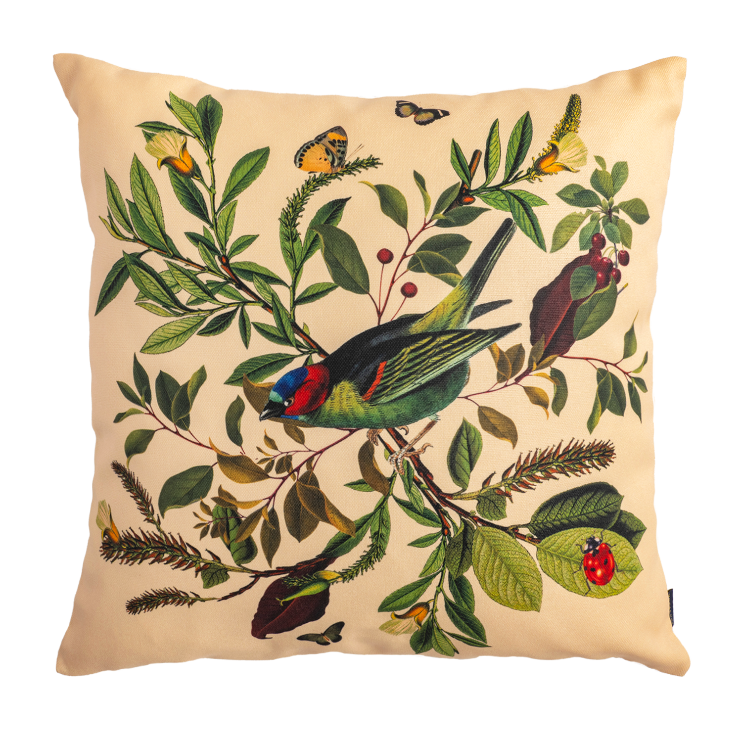 Classic Birds Red - Canvas Pillow