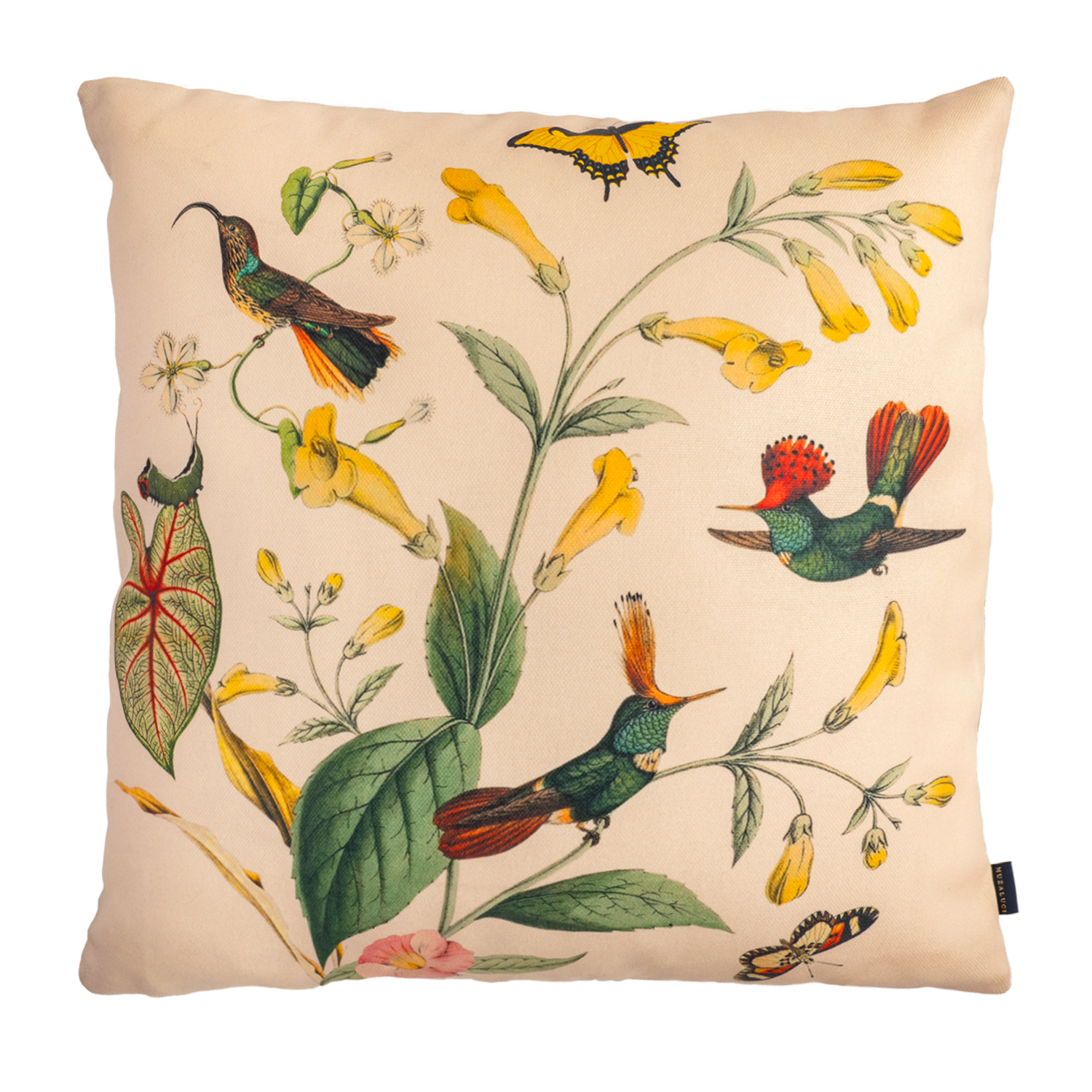 Hummingbird Green - Canvas Pillow