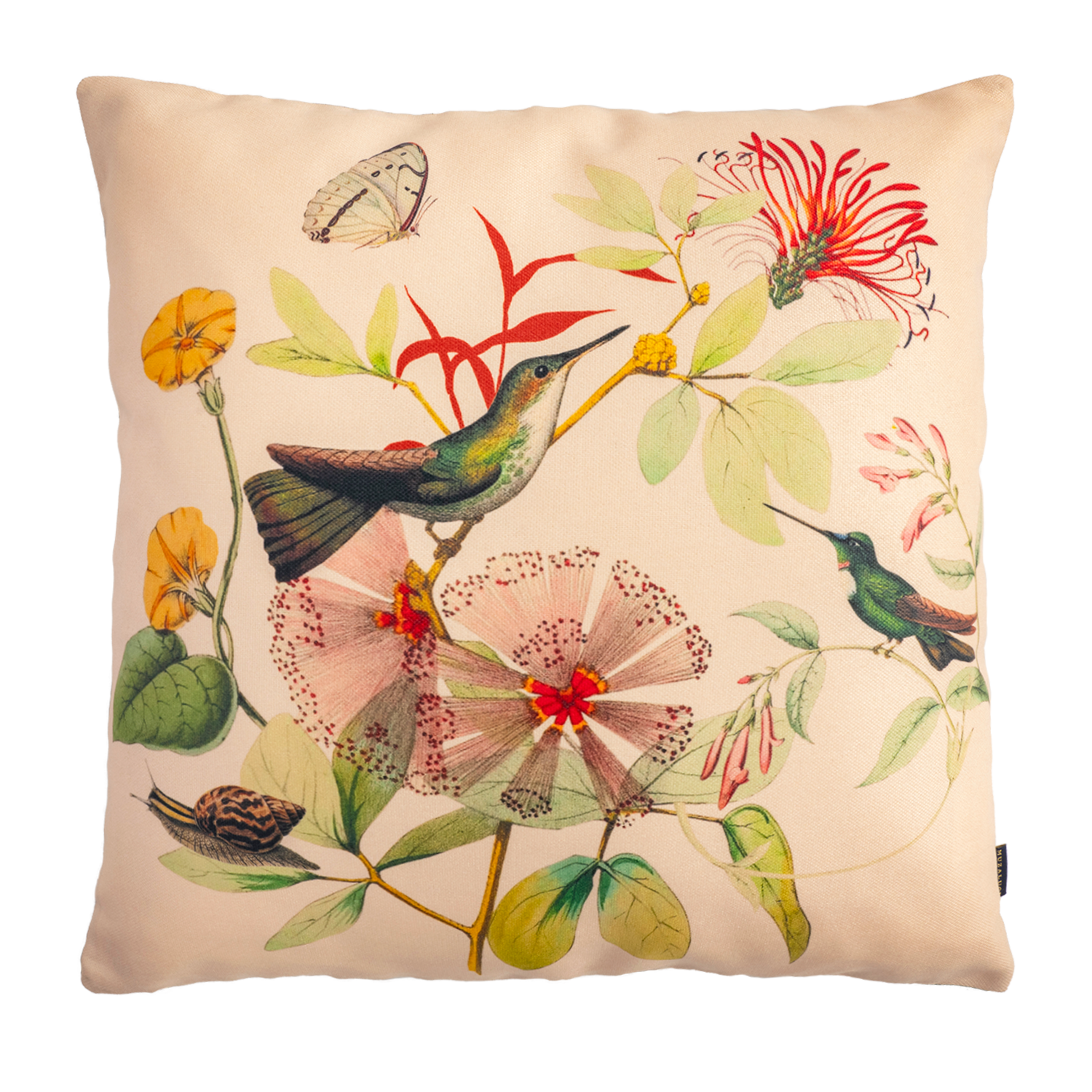 Hummingbird Pink - Canvas Pillow