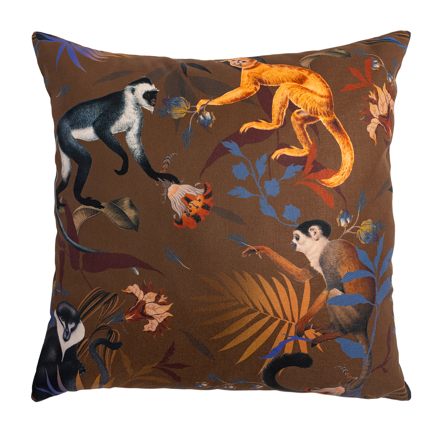 Monkeys Brown - Canvas Pillow