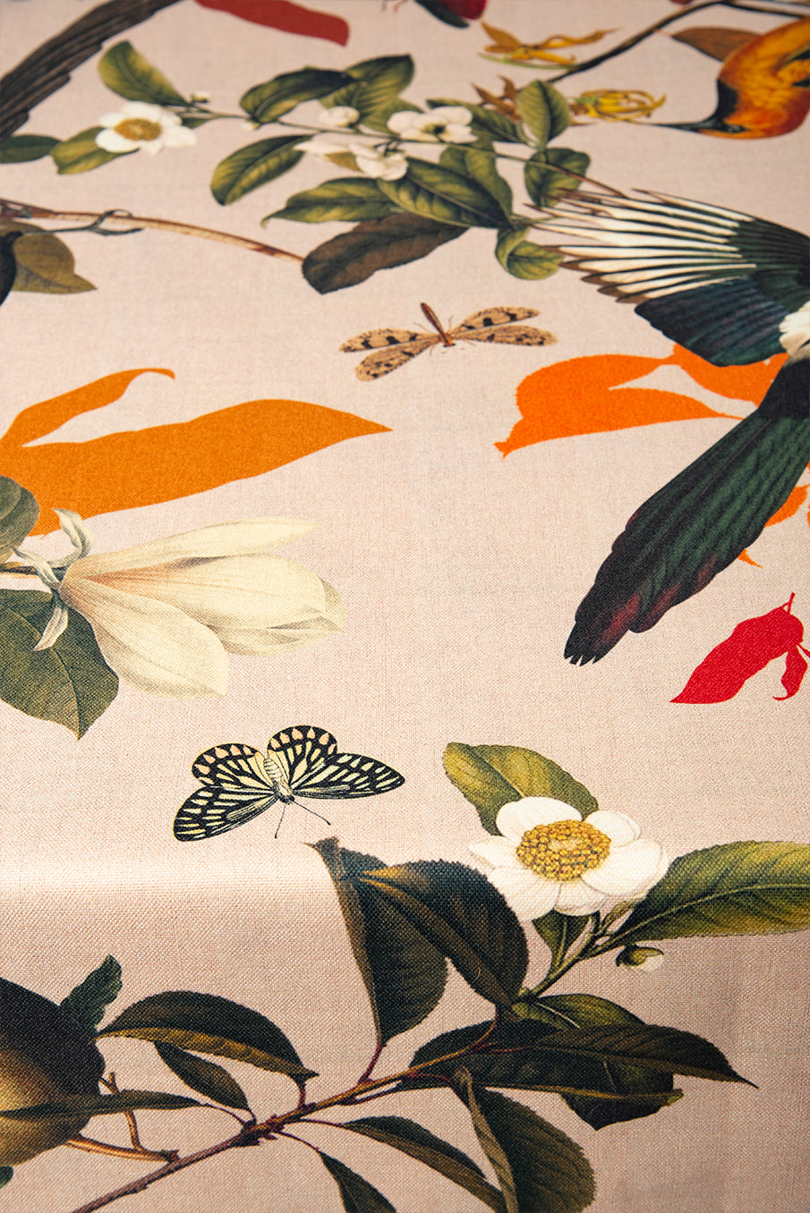 Birds Retro Black - Tablecloth