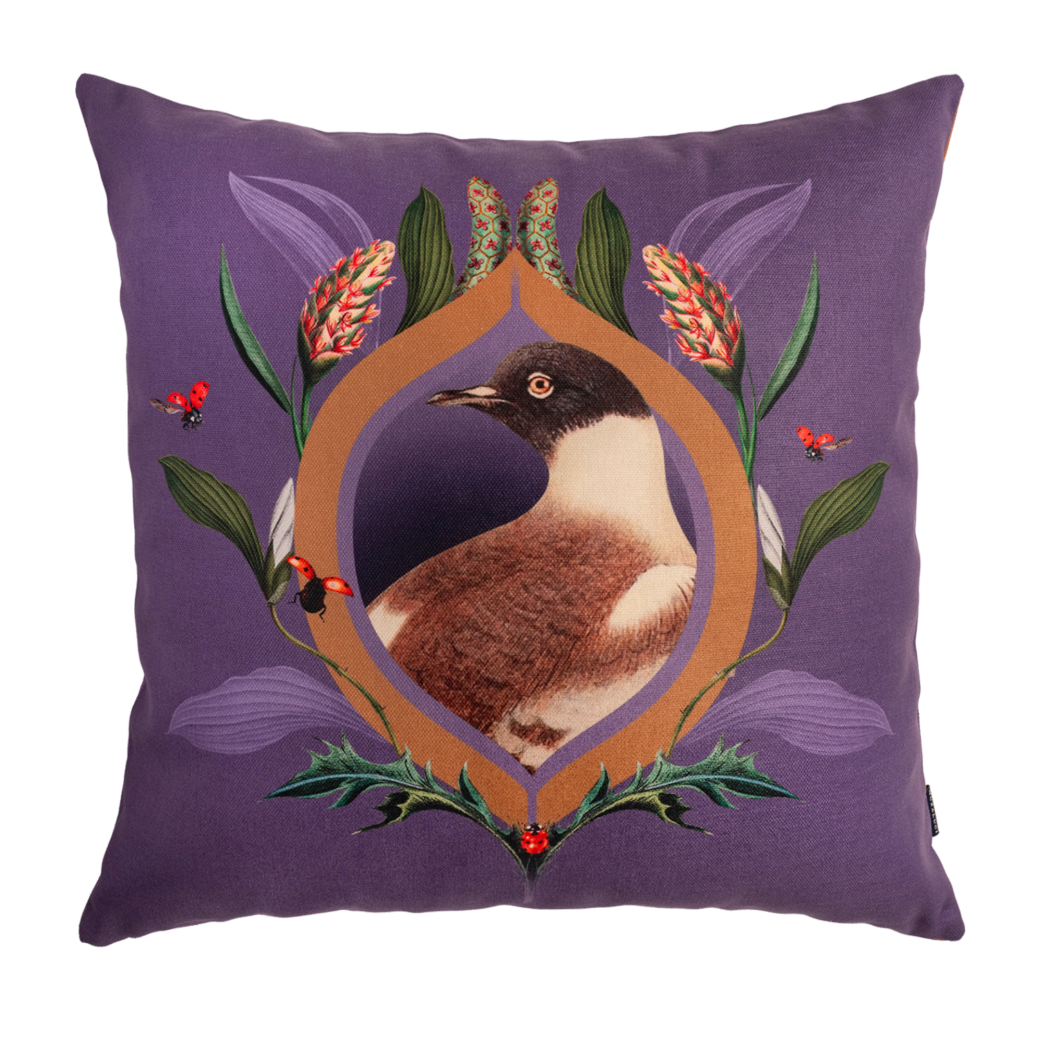 Retro Dove - Canvas Pillow