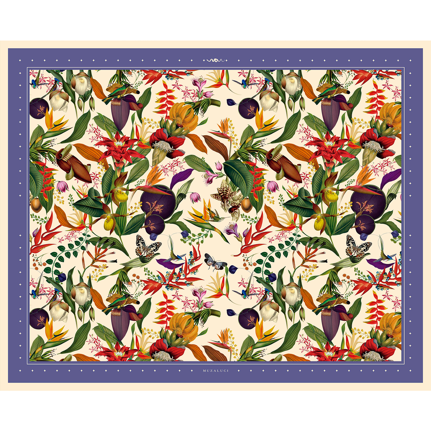 Colombian Flowers Ivory - Sarong
