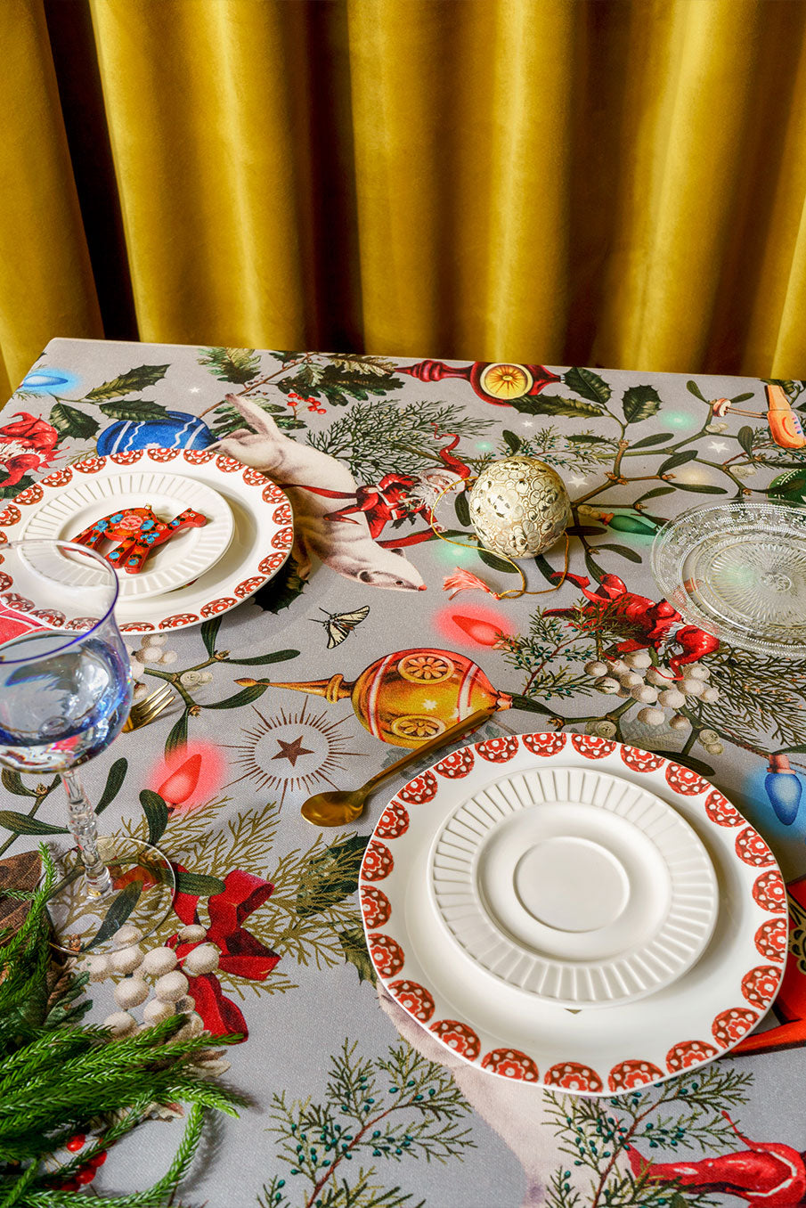 Santa´s Atelier Green - Tablecloth