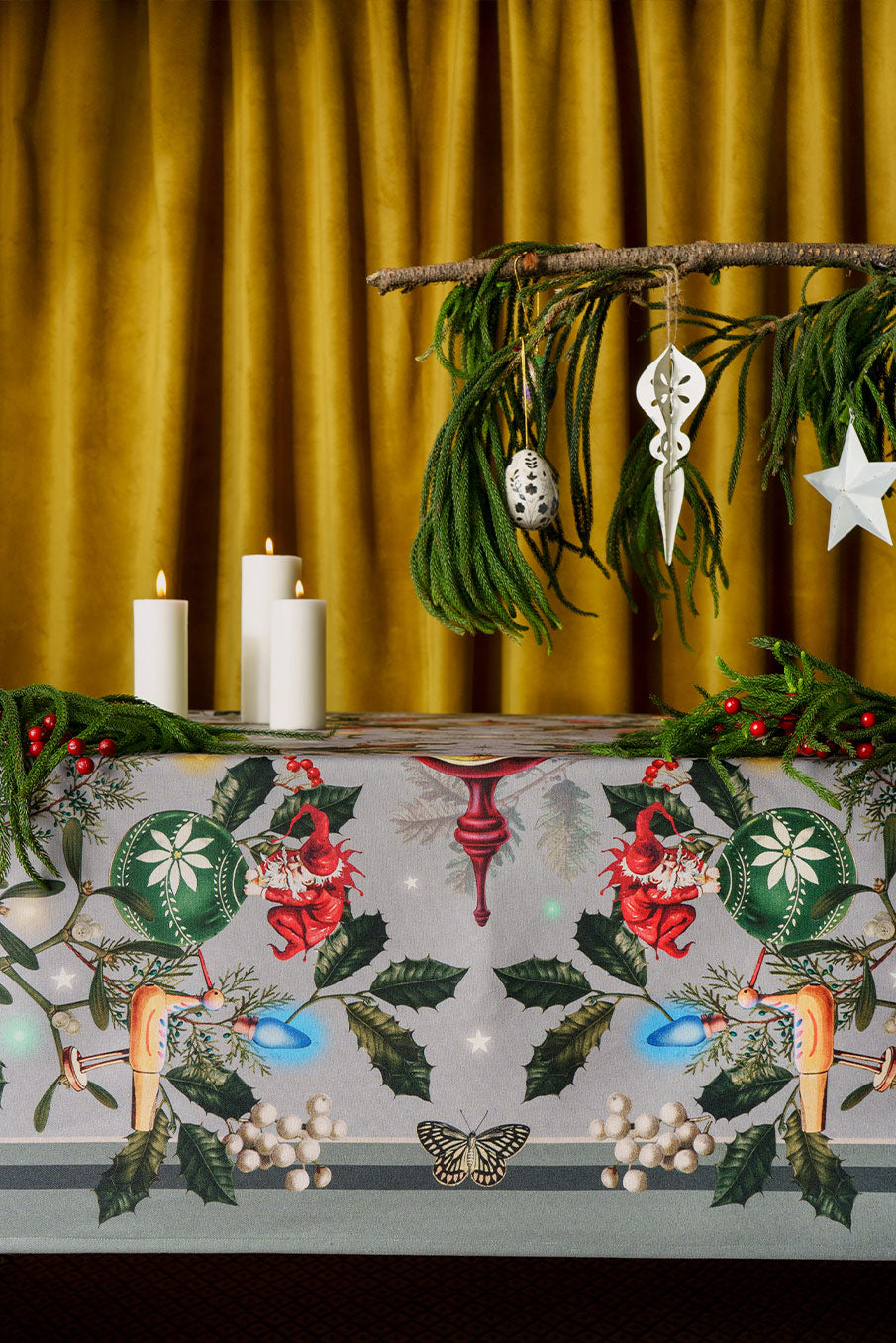 Santa´s Atelier Green - Tablecloth