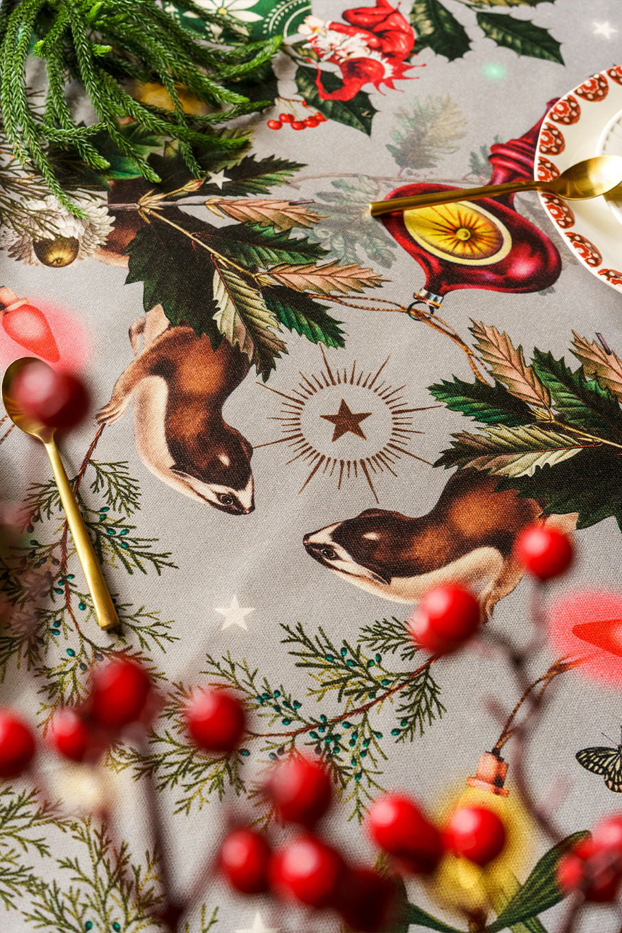 Santa´s Atelier Green - Tablecloth