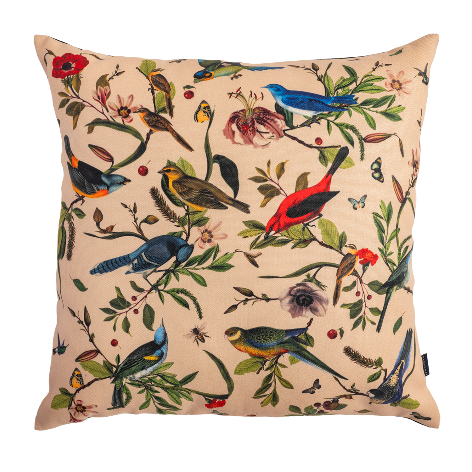 Wild Birds Ivory - Canvas Pillow